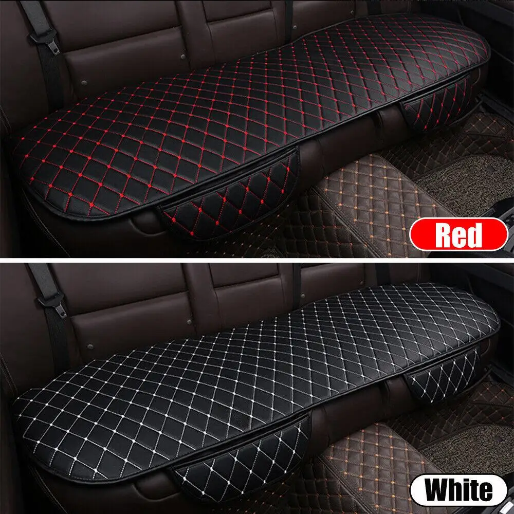 

Car PU Leather Seat Cover Breathable Pad Mat Rear Seat Protector Chair Cushion Universal Auto Interior Styling Truck SUV Van