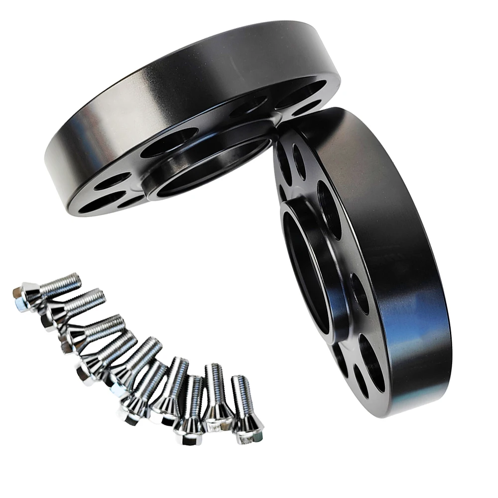 

2PC 25MM 1inches THICK 5X112 Centric 66.6MM Embedded Gasket WHEEL SPACER FOR BMW X5 G05 X7 G07 2018+ & Mini W/Ball 14X1.25 BOLT