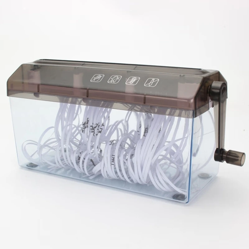 

Manual a4 mini household hand shredder small office shredder desktop strip