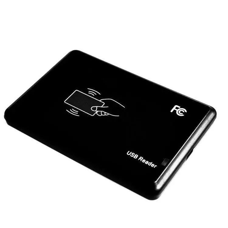 125KHz Black USB Proximity Sensor Smart rfid id Card-Reader EM4100,EM4200,EM4305,T5577,or compatible cards/tags no need driver