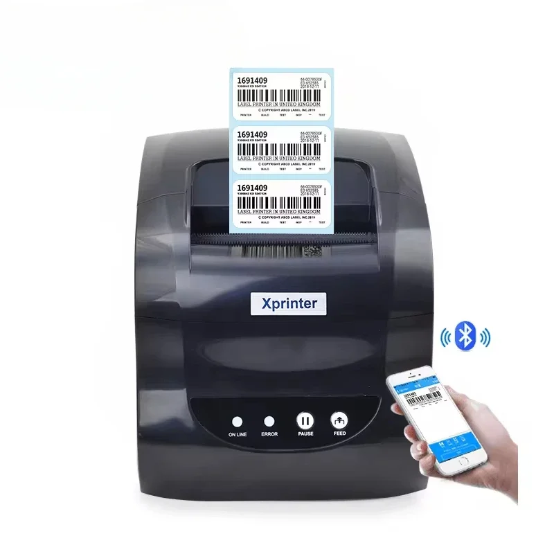 

Xprinter XP-365B 80mm 3 Inch Two In One Thermal Printer With Bluetooth Thermal Receipt And Thermal Label Printer