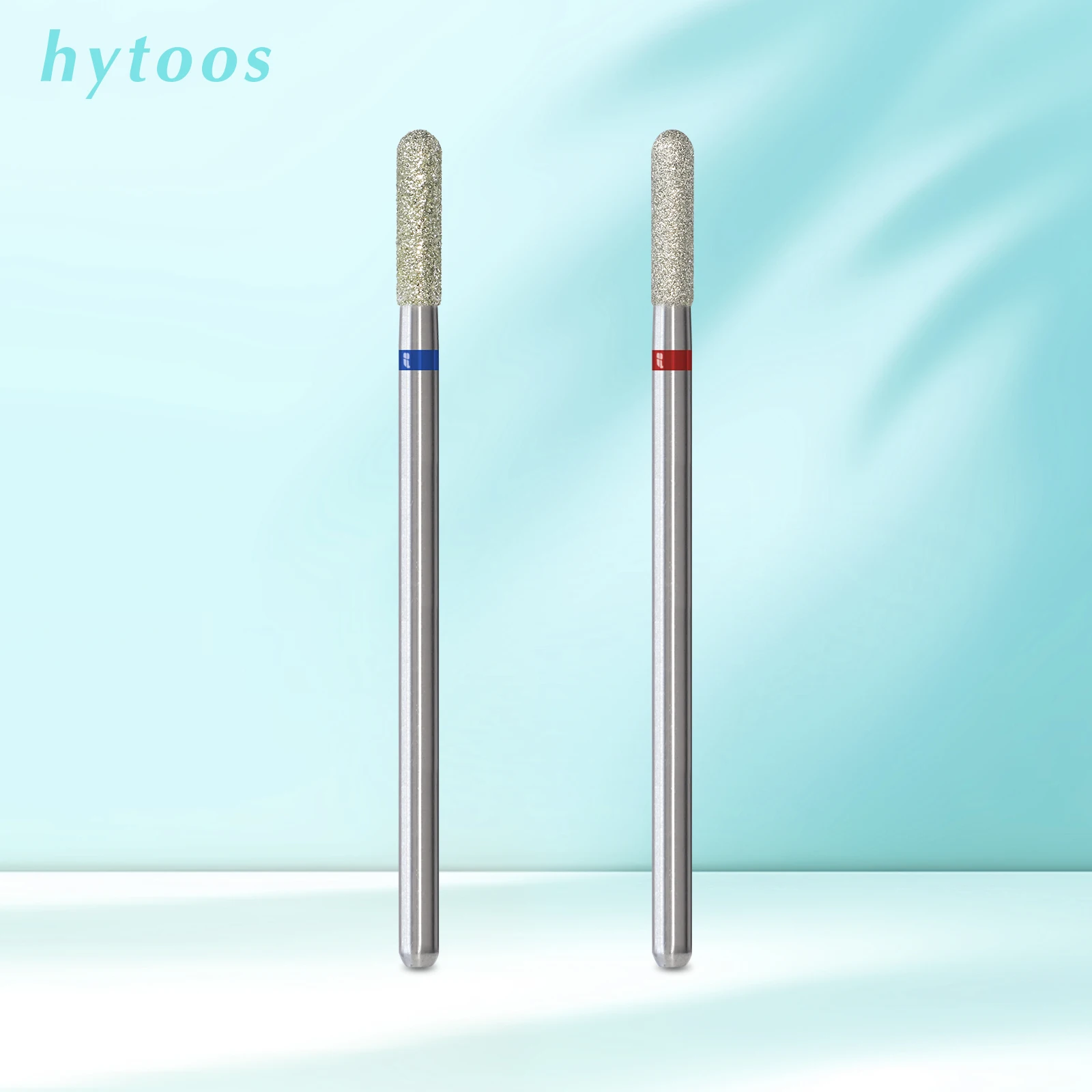 HYTOOS Smooth Top Barrel Diamond Cuticle Nail Drill Bits Nail Bit Professional Safety Under Nail Dead Skin Cleaner Tool