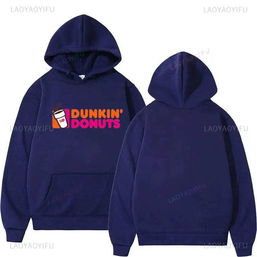 Dunkin' Deez Nuts - Dunkin Deeznuts Hoodies Aesthetic Clothes Graphic Sweater Shirts Top Letters Printed Sweatshirts Hooded