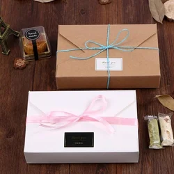 5 Pcs Paper Gift Box/wrapper Type/Kraft Package of Cardboard Boxes for Wedding Party Invitation Cards