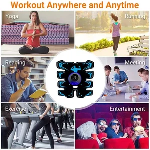 EMS wireless muscle stimulator, rechargeable USB, ABS Arm Trainer Pad, smart fitness, abdominal training, slim electric body, 3 in 1 10 Main Abdominal Sales Apparatus - №3