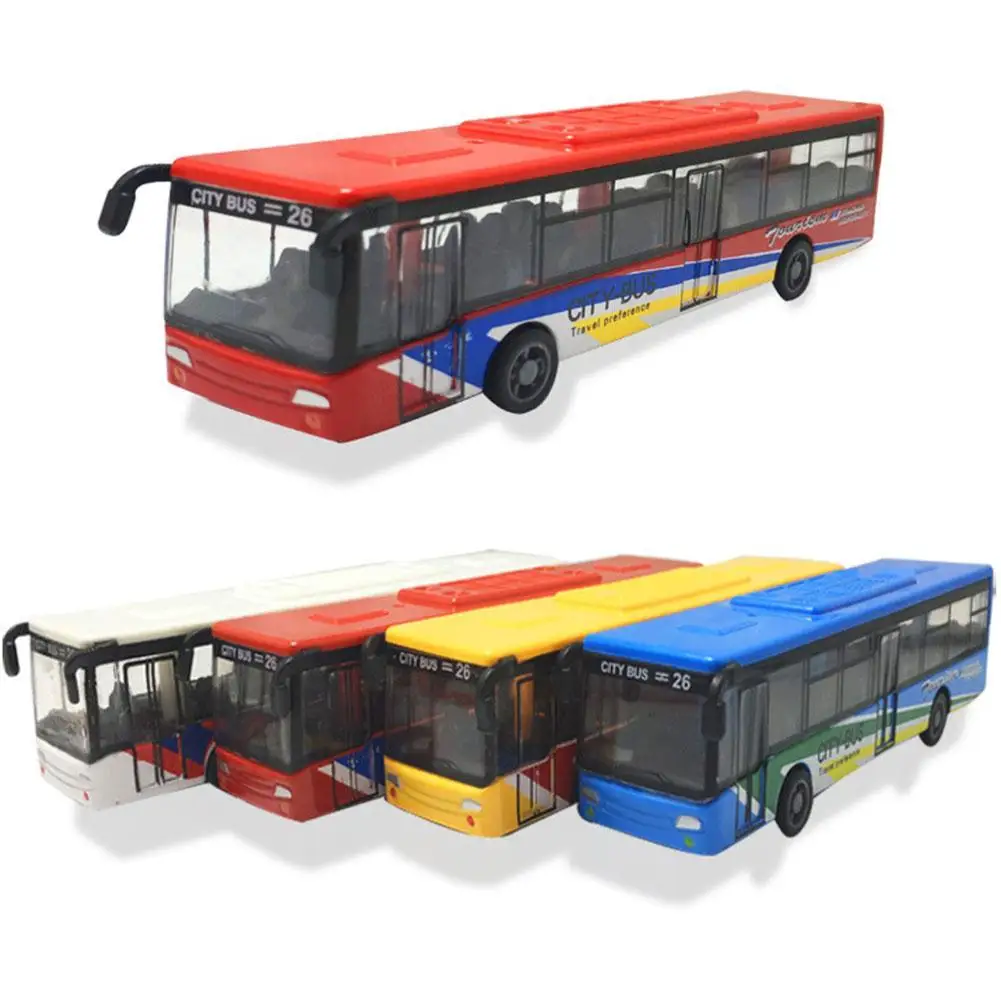 Model Autobusu z Odlewu Stopu Metali, Zabawka Symulacyjna, Autobus z Napędem Pull-Back, Autobus Inercyjny, Autobus Turystyczny do Miasta, Model Autobusu z ABS, Zabawki, Prezenty dla Dzieci