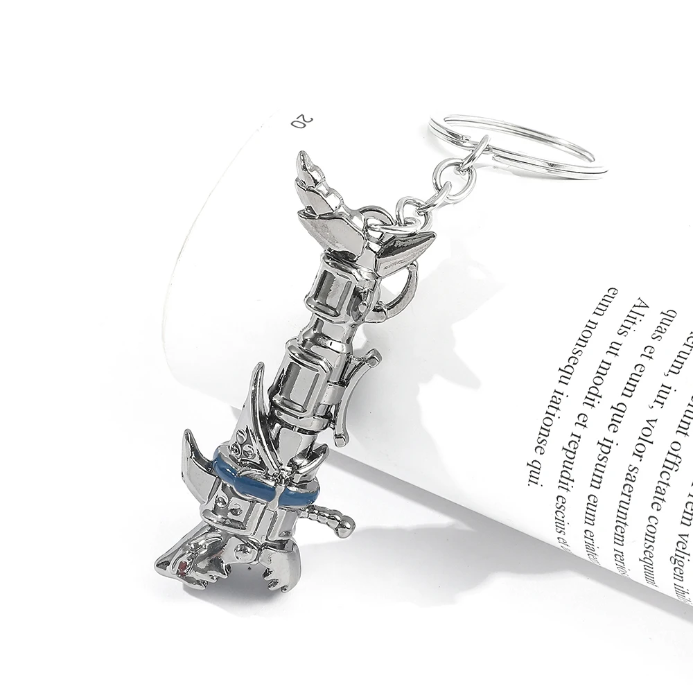 Anime Game Arcane Jinx Cannon Keychain Fashion Cool Car Key Pendant Creative Accessory for Men view 3