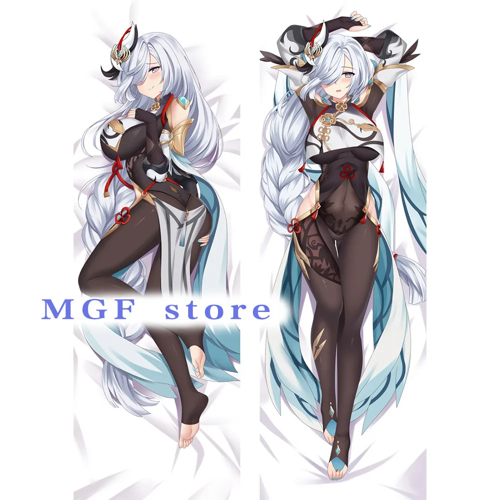 

Genshin Impact Shen He Dakimakura Cartoon Soft Throw Case Hing Anime Body Pillowcase Fullbody Printed Pillow Cover