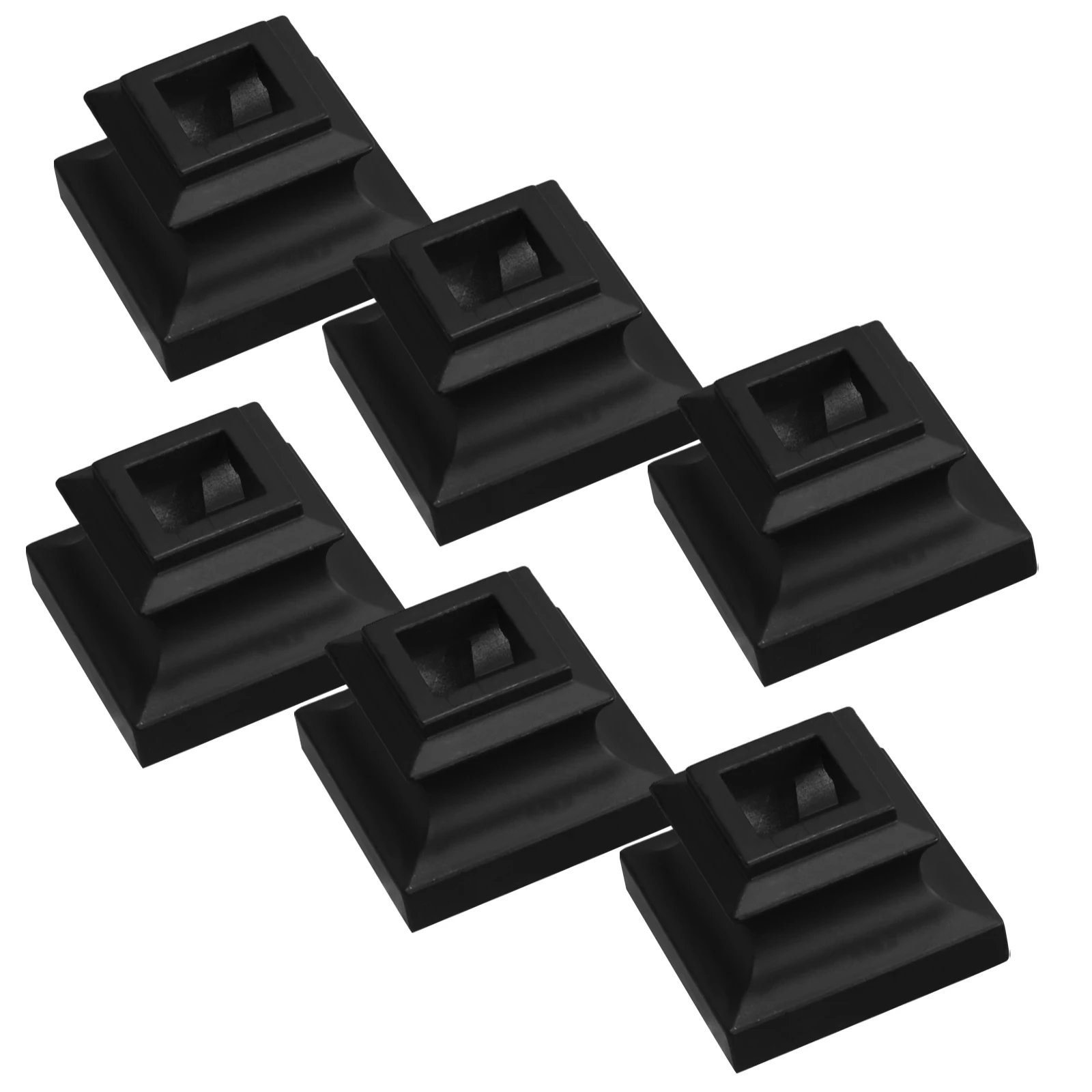 

6 Pcs Iron Baluster Guardrail Base Durable Metal H rail Pole Shoe Construction Parts Staircase Moldings Indoor Outdoor