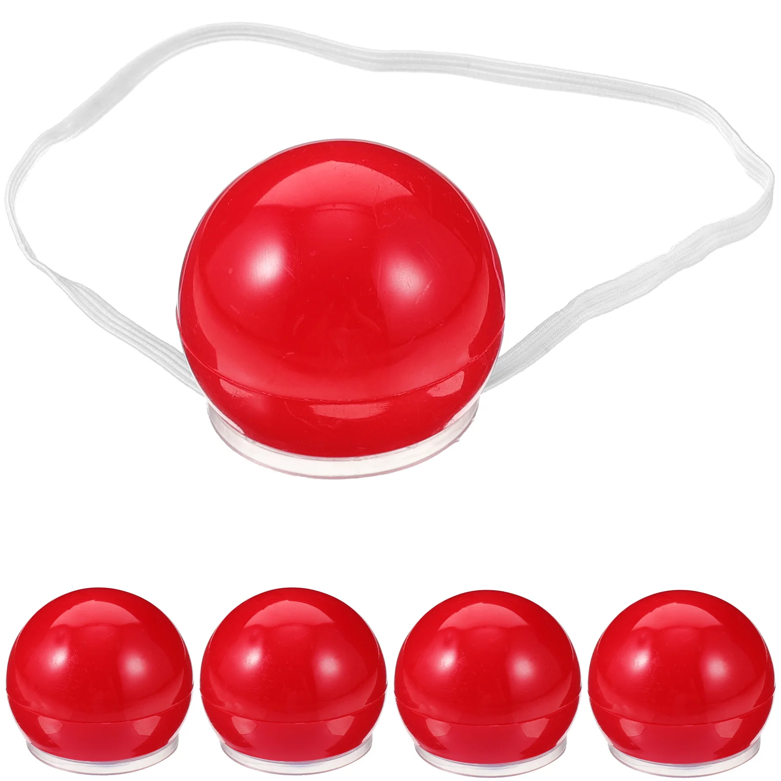 

5pcs Glowing Clown Nose Halloween Accessories Red LED Plastic Funny Costume Party Props Decor Festival Supplies