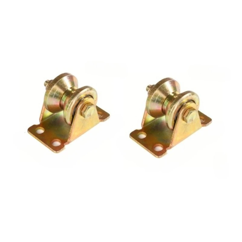 2pcs 1.2inch Sliding Door Pulley V-shaped Groove Wheel Rigid Caster For Inverted Track Sliding Gate Roller Wheel Bearing Rollers