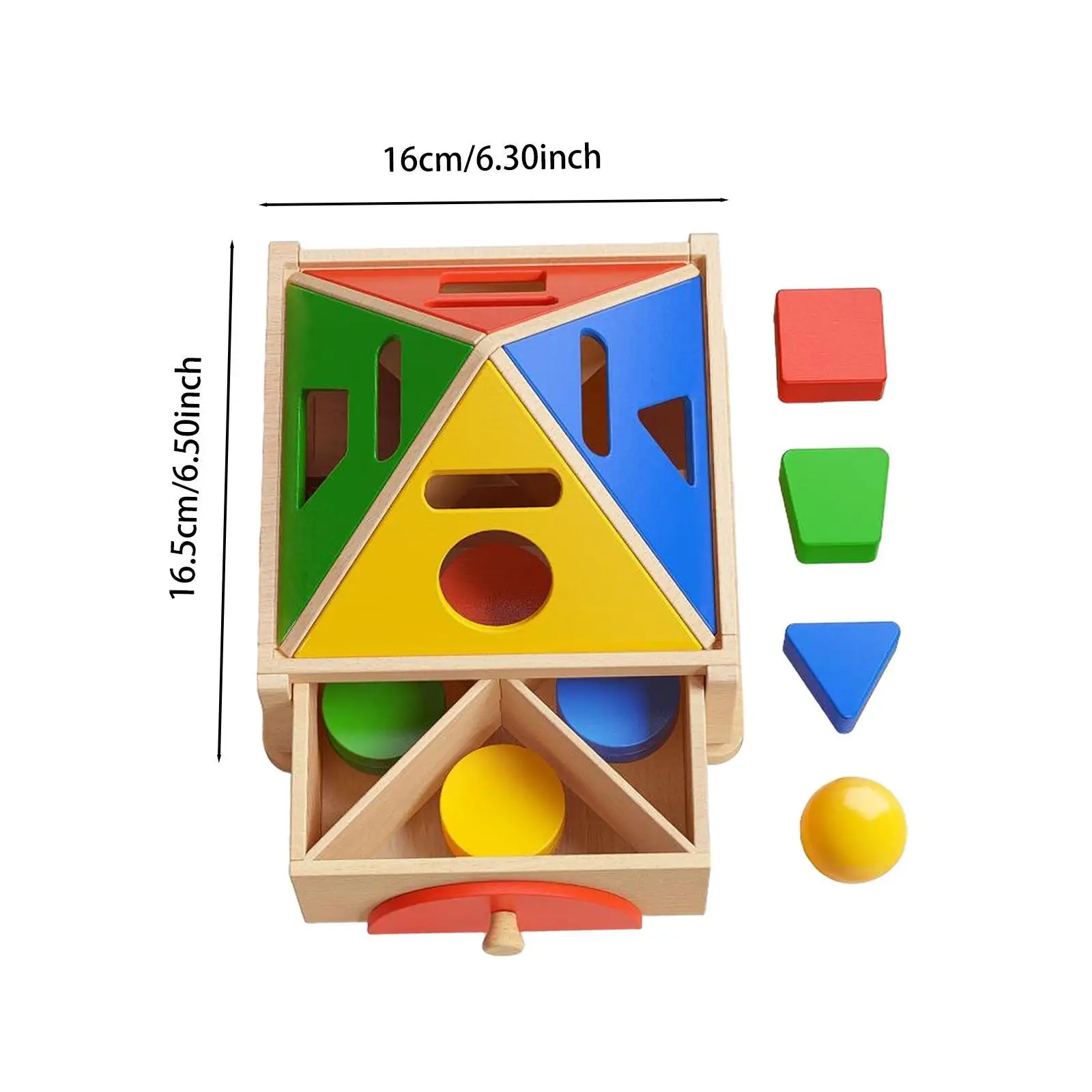 Color Shape Sorter Toy Montessori Toys Class Activity,Wooden,Colorful,Sorting Matching Toys Color Shape Sorting Box for Gifts