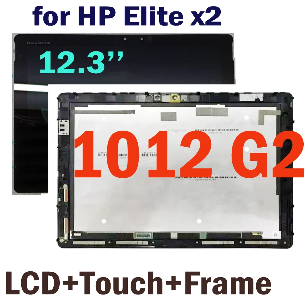 

12.3 inch for HP Elite x2 1012 G2 LCD Display Touch Screen Digitizer Replacement Assembly With Bezel 924438-001 924438-001