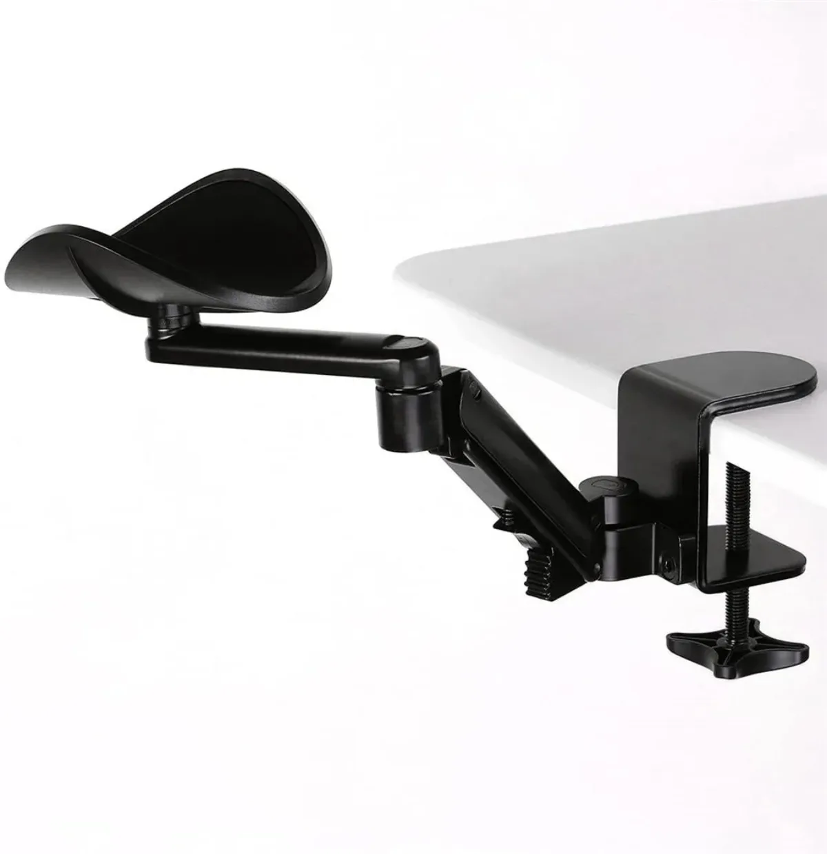 

Регулируемая подставка для рук для стола – эргономичная, вращающаяся на 360° ° Вращающаяся и выдвижная подставка для локтя, прочный алюминий, аксессуары для офиса и игр