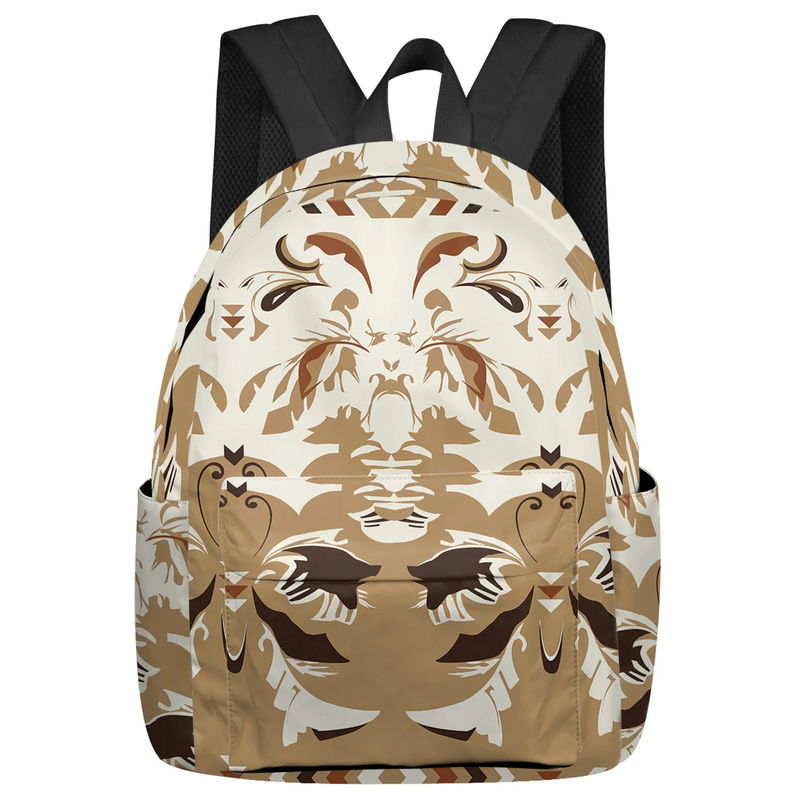 Mochila de flor abstrata indiana, mochilas escolares para adolescentes, estudante, laptop, personalizado, homens, mulheres, bolsa de viagem