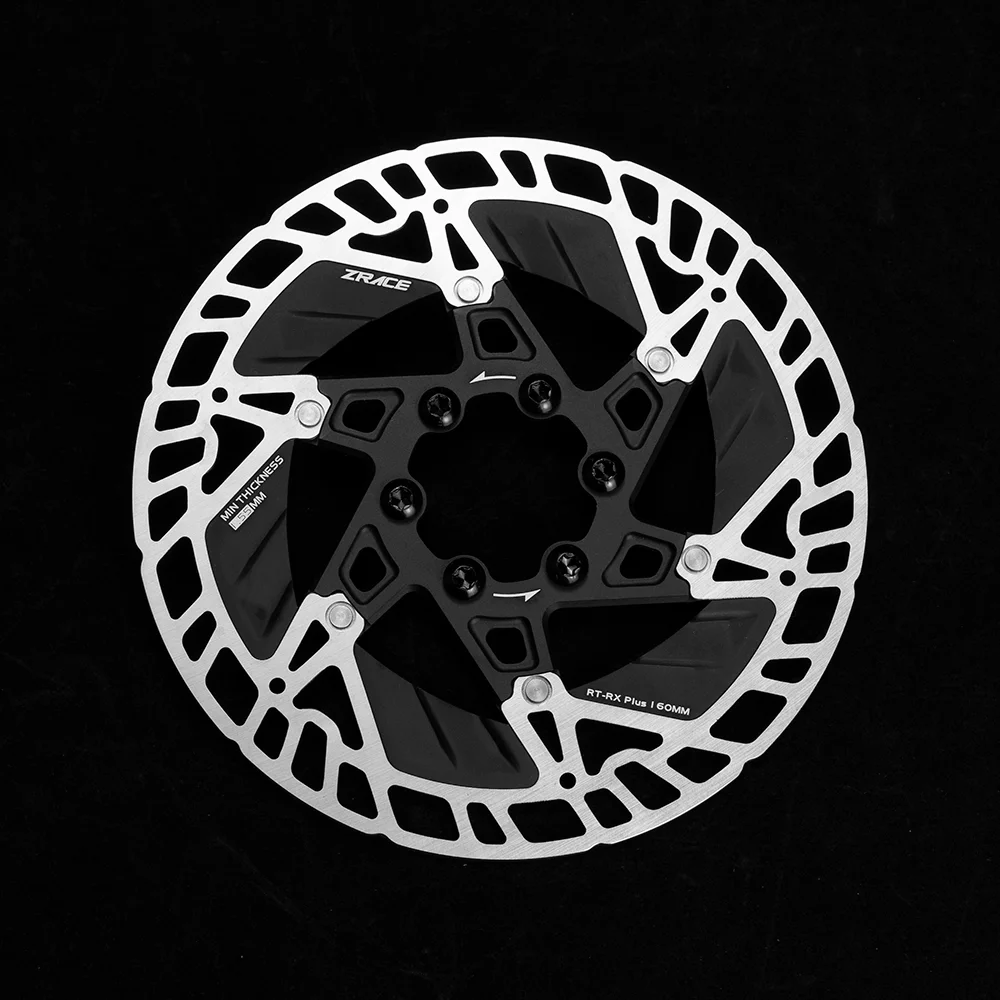 ZRACE RT-RX Plus ICE-TECH 6 Schrauben-Scheibenrotor, ultraleichter, stark wärmeableitender schwimmender Rotor, 160 mm Rennrad-Scheibenbremse – Detail 1