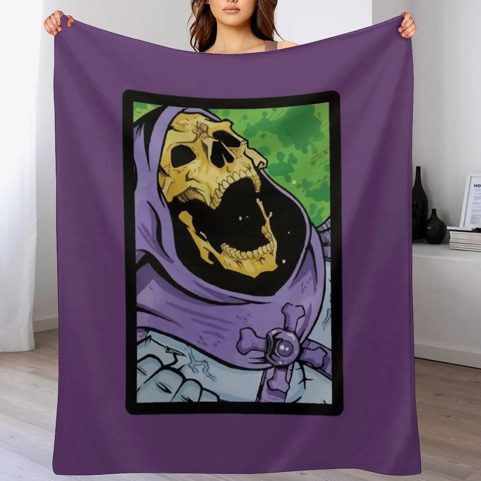 SKELETOR Throw Blanket Stuffeds Loose Beautifuls Bed Fashionable Blankets