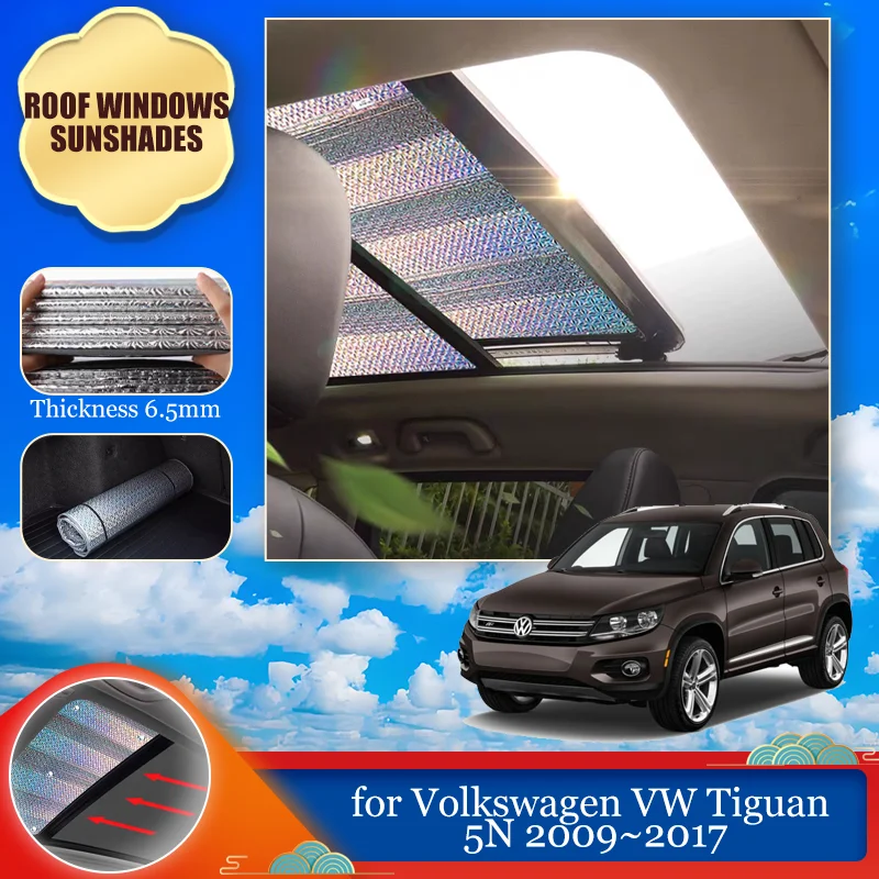 

Солнцезащитный козырек для люка автомобиля Volkswagen VW Tiguan 5N 2009-2017 (2010, 2011), шторка на крышу, аксессуар для защиты от солнца