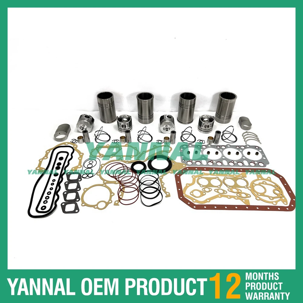 FD33 Cylinder Liner Kit With Gasket Set Bearing For Nissan Excavator Engine Parts