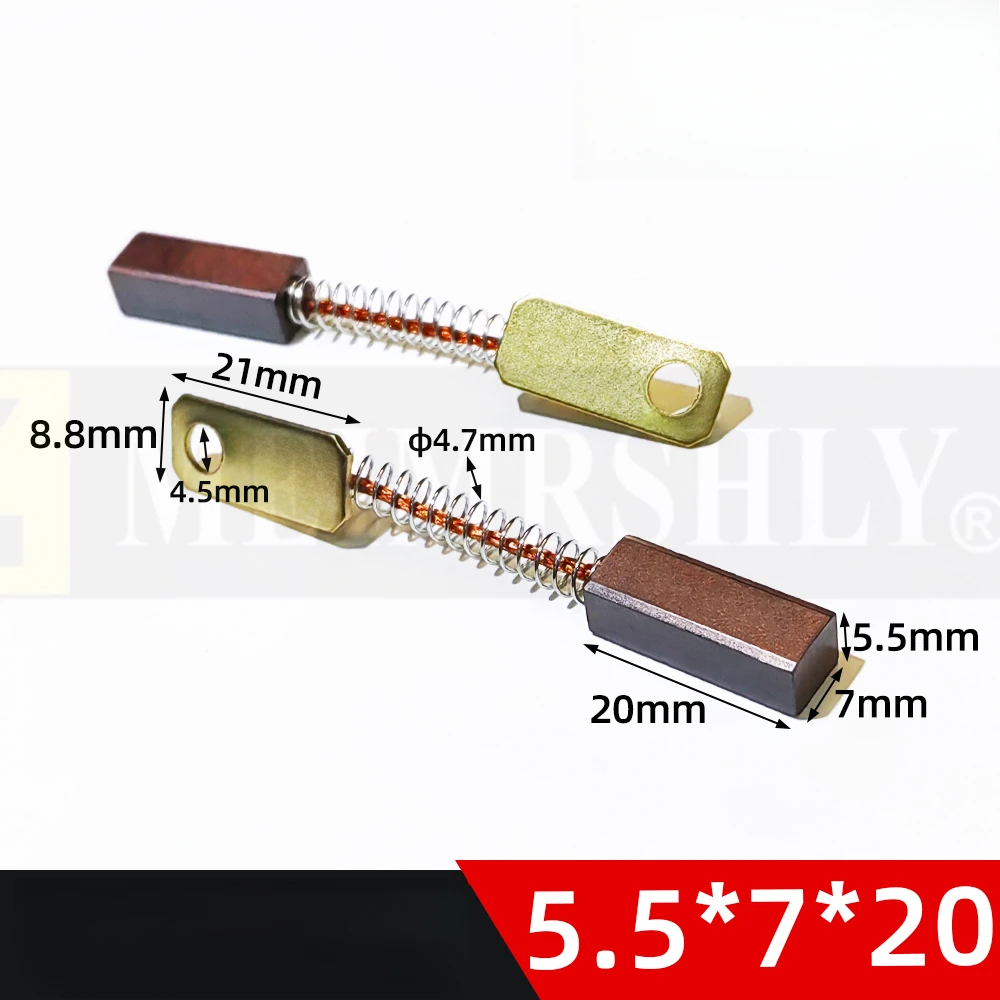 Picture 5: Tractor Forklift Truck Agricultural Vehicle Silicon Rectifier Generator Carbon Brush 5.5X7 Copper JF11A 6X7 AC JF12