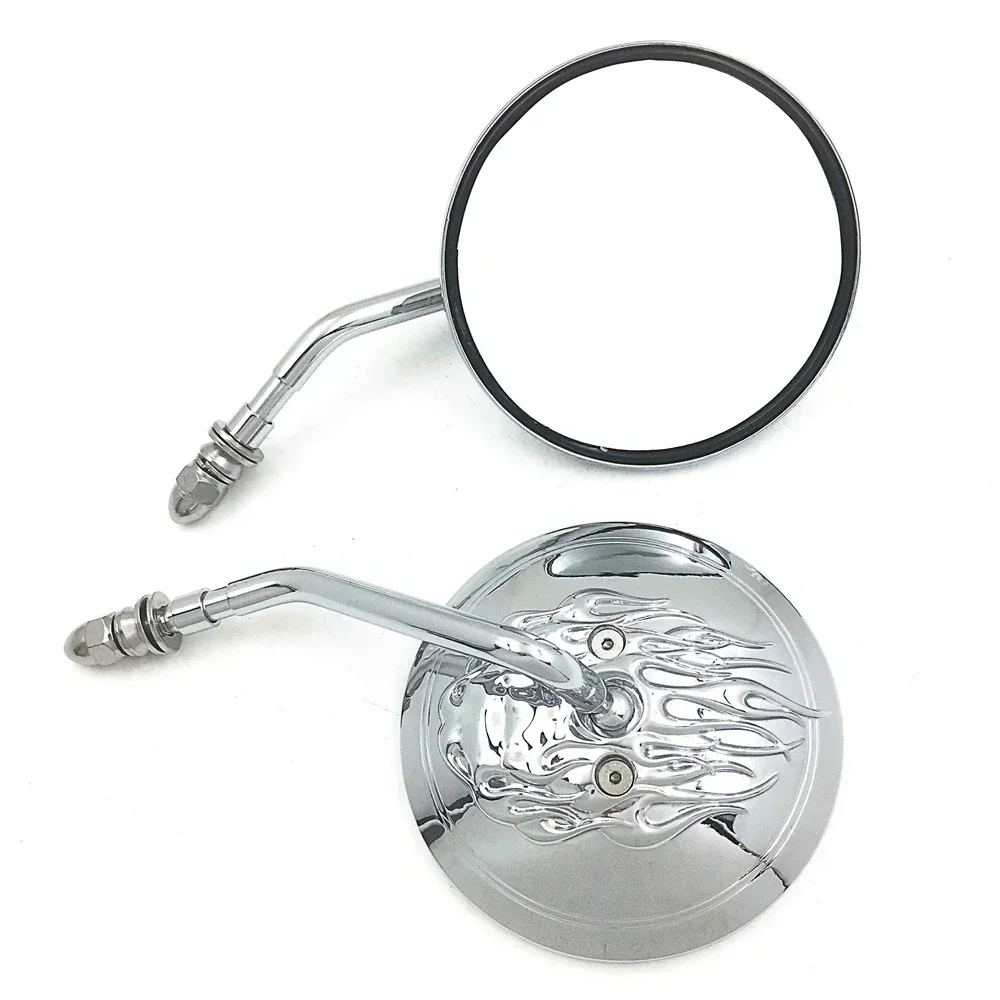 

Motorcycle Parts Side Mirrors for Harley Davidson Softail Dyna Sportster Touring Round Rear View Breakout FXSB 2013-2015