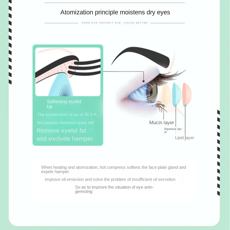 Gratis Ongkir Hot And Cold Eye นึ่งเครื่องมือบ้าน Eye Spa Eye Moisturizing Moisturizing Ultrasonic