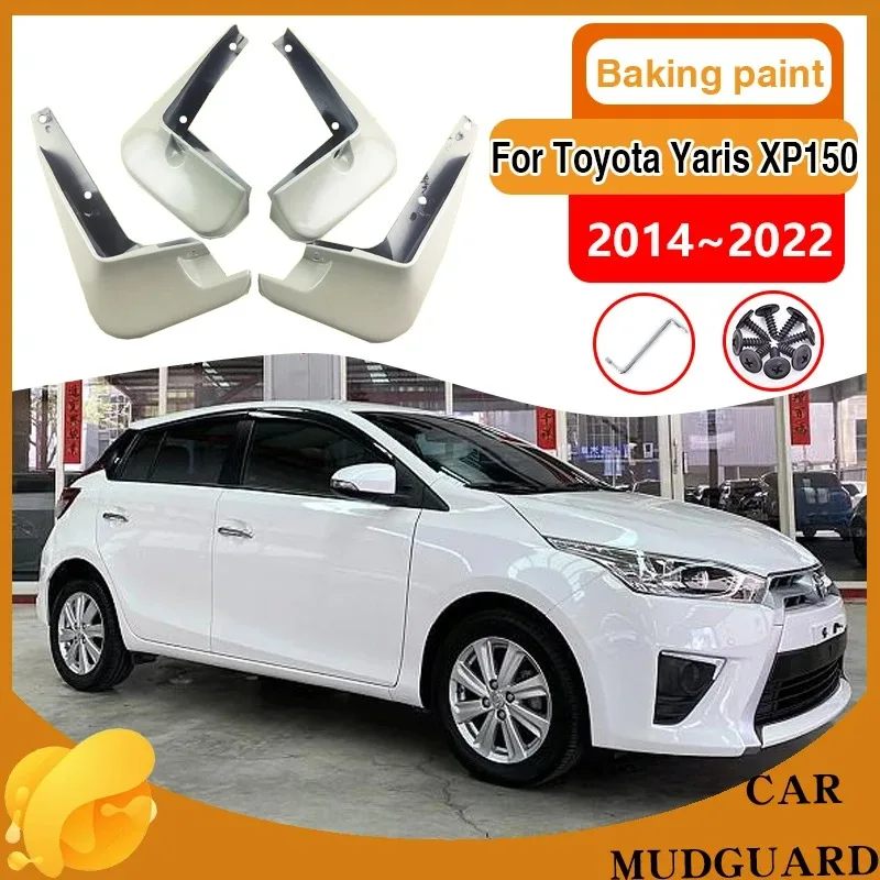 

Car Baking Paint Mudguards for Toyota Yaris XP150 2014~2022 Hatchback Mud Flaps Splash Guards Front Fender Mudflaps Accessories