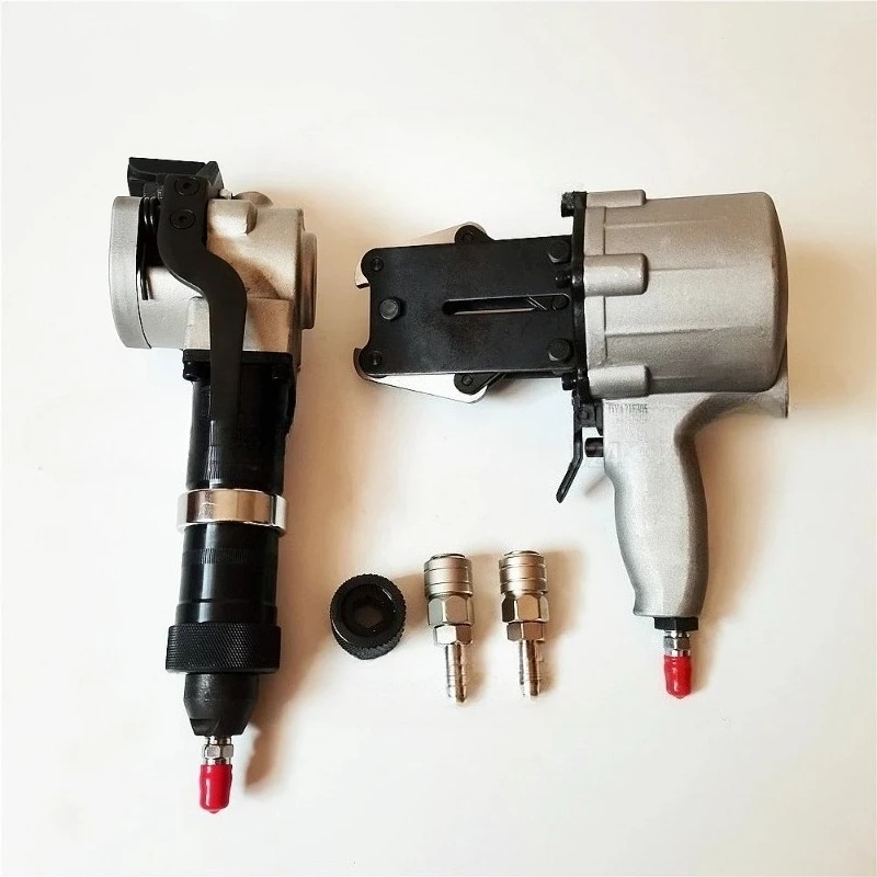Pneumatic Steel Strapping Machine Heavy Duty Combined Split Banding Strapping Tool Tensioner Sealer Cutter for 1.25in Metal Belt