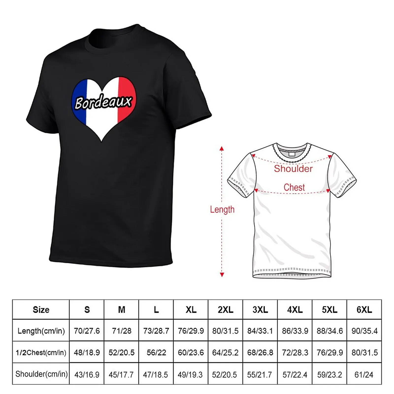 New I love Bordeaux Heart Text Design T-Shirt funny t shirts funny t shirt sweat shirts blank t shirts mens t shirt graphic