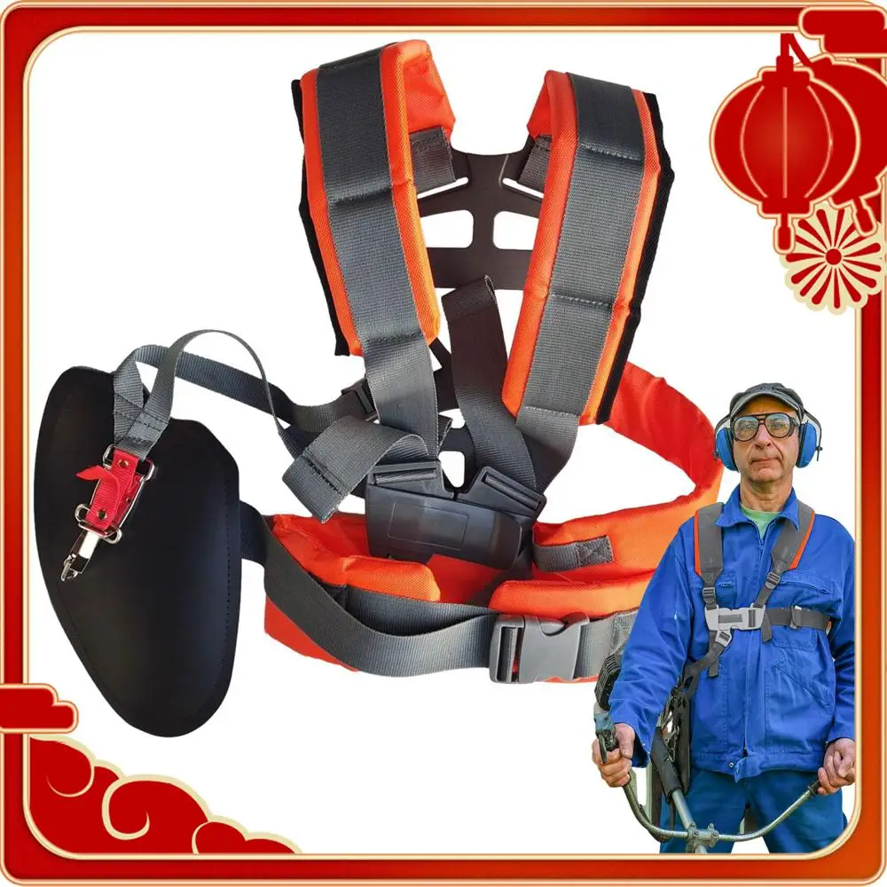 

Strimmer Padded Belt Adjustable Weeds Trimmer Shoulder Straps Gardening Cutter Harness Belt Labor Saving Gardening Tool