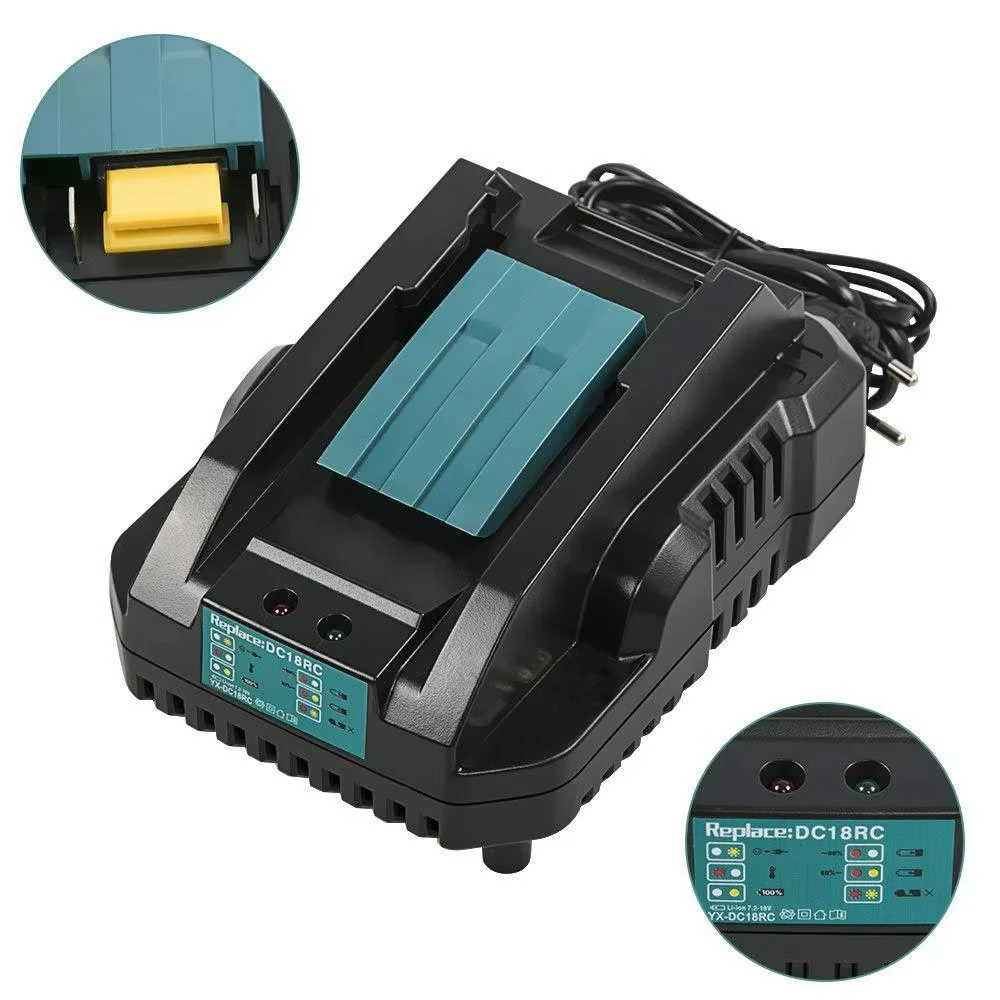 마키타용 정품 리튬 이온 배터리 충전기, 전동 공구 충전기, 18V, 14.4V, BL1860B,BL1850B,BL1840,BL1830,BL1820,BL1415,BL1440, 3A