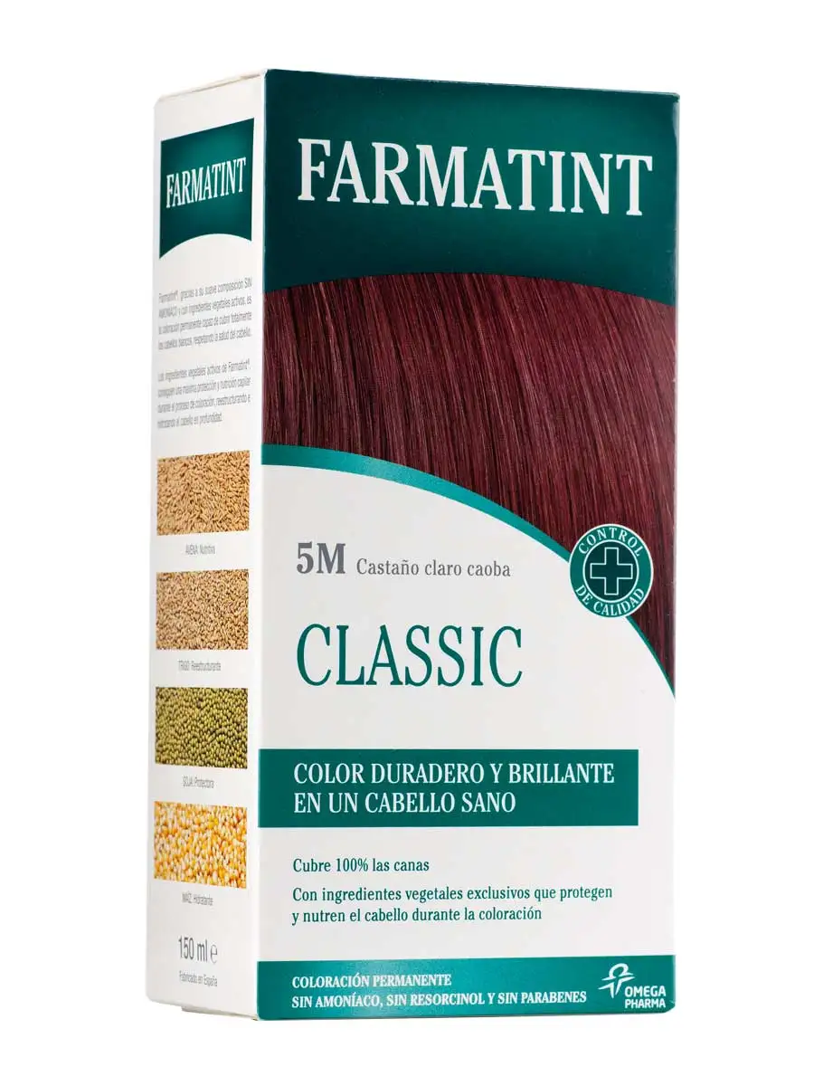 Farmatint 5 m light brown mahogany 135 ml-cover gray hair and care for hair