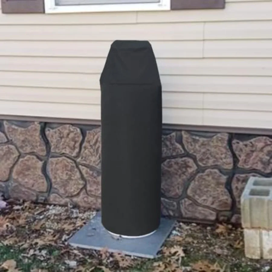 

Upgraded 100 Pound Propane Tank Insulated Cover 600D Heavy Duty Waterproof 100 lb Propane Tall Tank Gas Cover Steel Large with