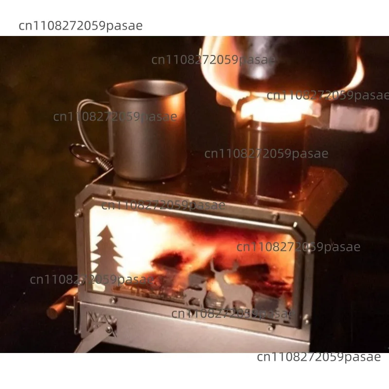 Wood-Burning Stove 2.0 Stainless Steel Tabletop Portable Winter Heating