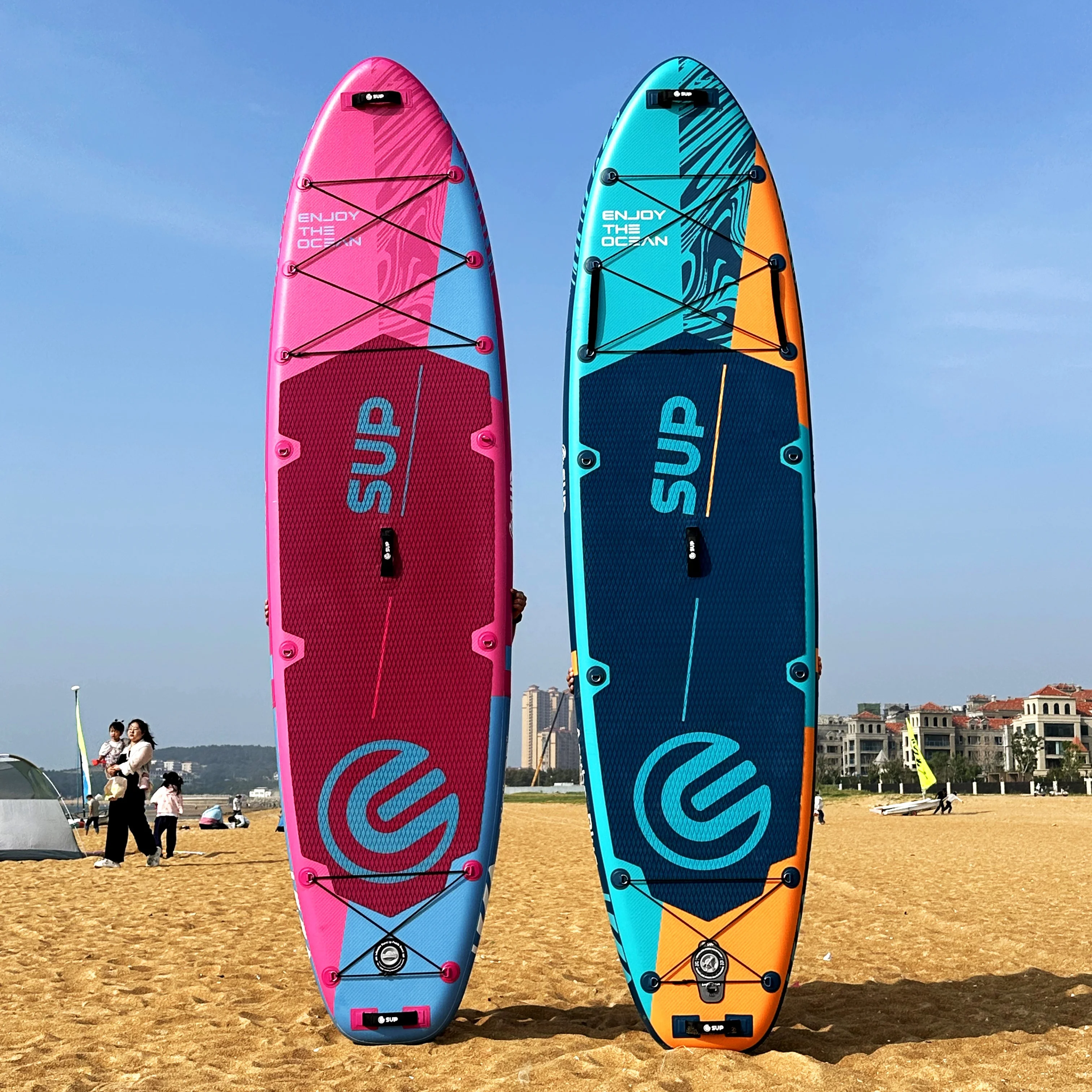 All-Round Unisex Ultra Wide Standup Paddle Board PVC Inflatable Board for Families