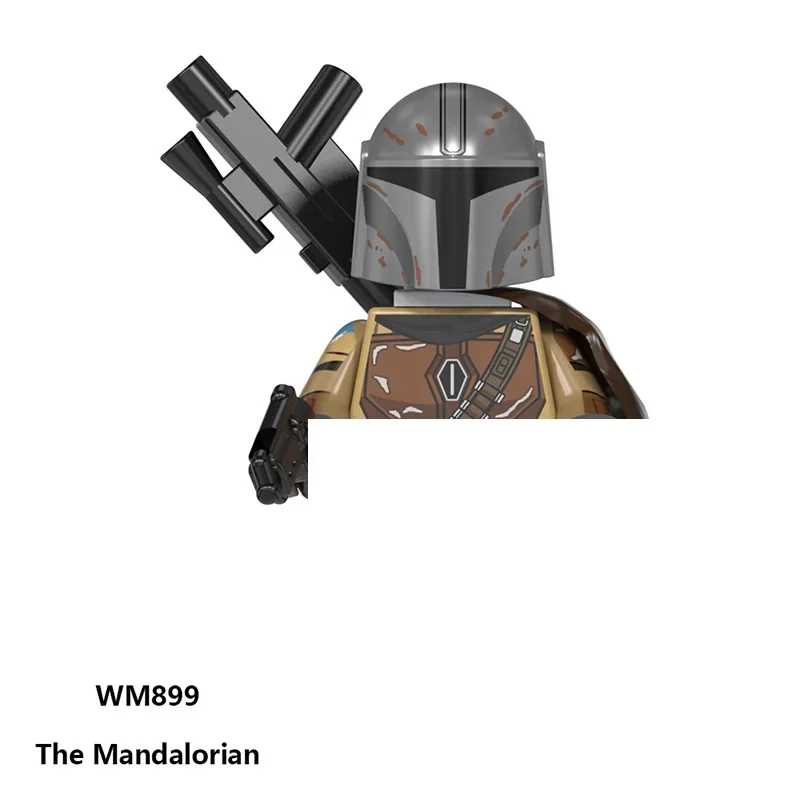 Building blocks Poe Dameron Jannah Mandalorian Imperial Stormtrooper Mini Robot Figure Toy Assembling Doll Present WM6082