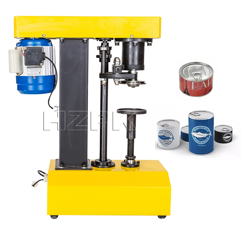 

HZPK Semi Automatic Beer Jar Tin Can Plastic Bottle Cap Sealing Machine Can Aluminum Home Use