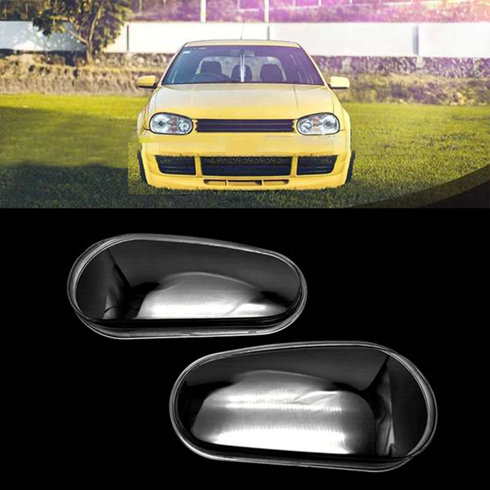 Car Clear Front Headlight Head Light Lamp Lenses Cover Dust Shell for Golf 4 MK4 1995-2005 Right