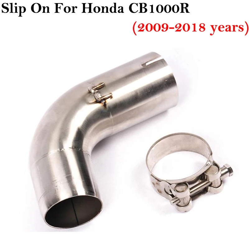 

Slip On For Honda CB1000R 2009 - 2018 Years Motorcycle Exhaust Muffler Escape 51mm Middle Link Pipe Stainless Steel