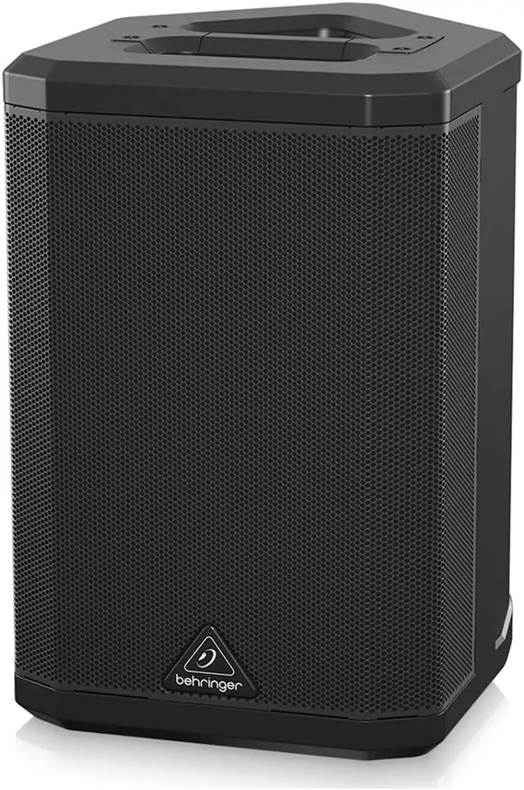 Behringer  B1X 250W All-in-One Portable PA for Speaker 19.9x14.9x12.9 Inches Bundle with Speaker Stand and 25' XLR Microphone