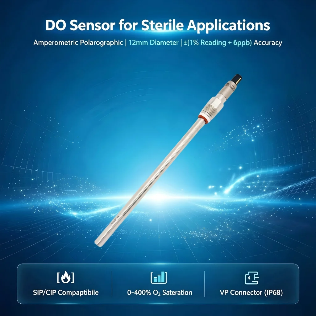 DO6800 Industrial DO Sensor 130C High Temperature Resistance 316L SS Material Polarographic Electrode Chemical Processing