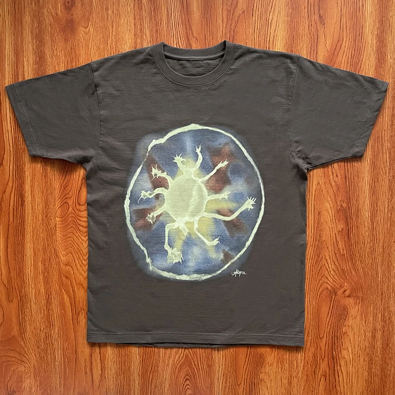 

Футболка Utopia Tour из чистого хлопка, молодежная модная летняя повседневная футболка с круглым вырезом для повседневной носки