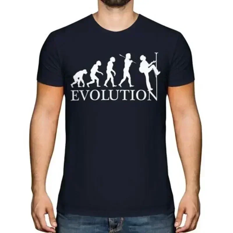 Abseiling Evolution Of Man Men's T-Shirt Top Gift Reminders Clothing