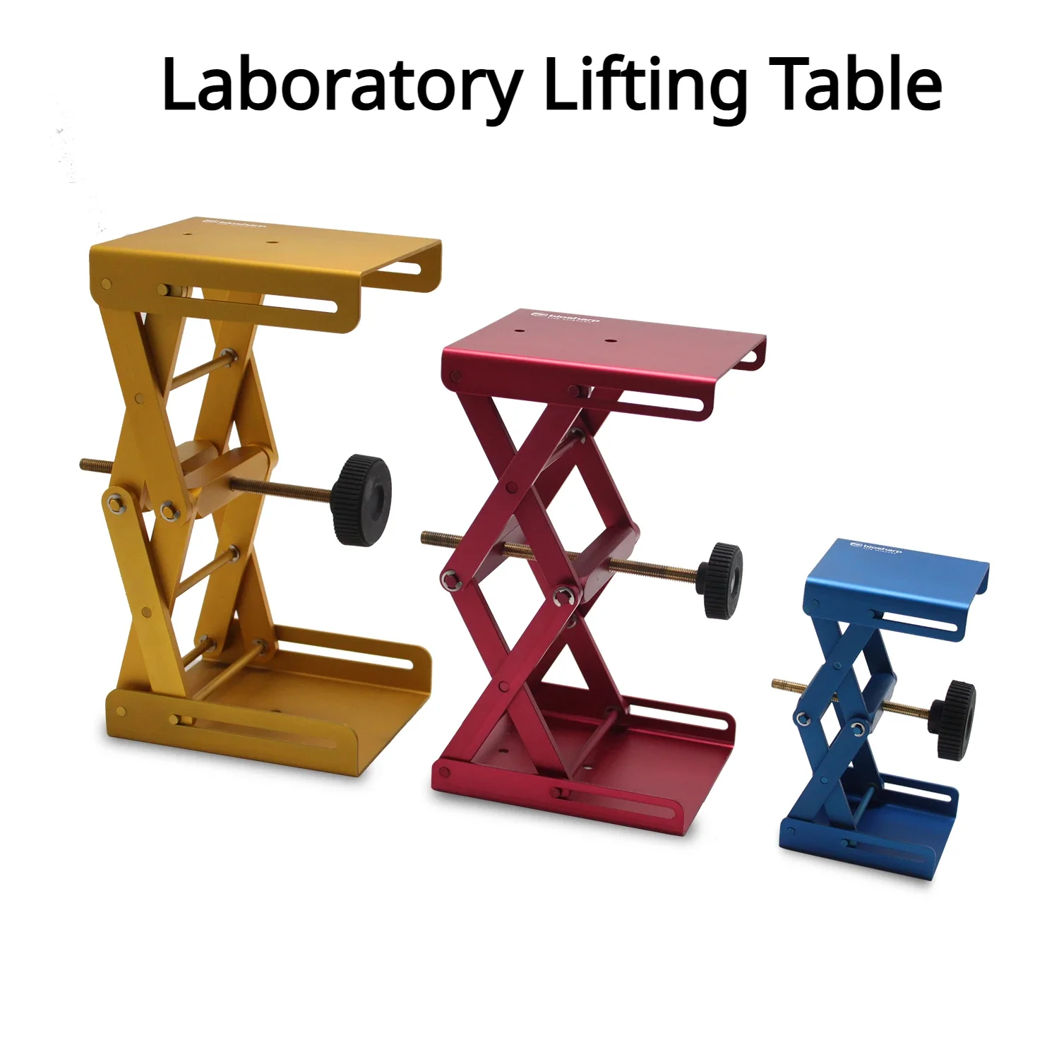 

Laboratory Lift Table Aluminum Router Lift Platform Experiment Plate Table Lift Min14cm Max 27cm