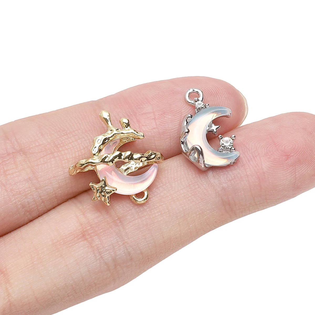 

1pc Y2K Earrings Pendant Style Colorful Moon Star Theme Pendant for DIY Fairy Style Necklace Or Earrings Jewelry Accessories