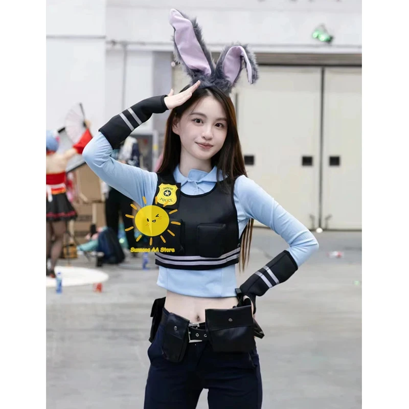 

♥2026 New Halloween Costume Cosplay BEAST KINGDOM Anime Judith Laverne Hopps Zootopia s Uniform Accessories Judy Carnival Co ★★★