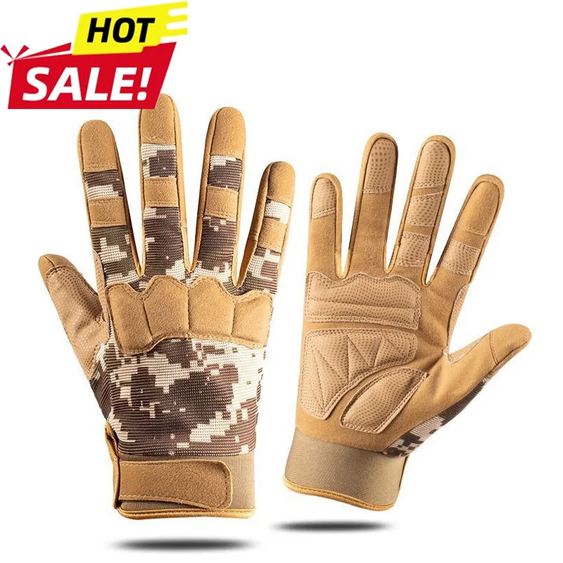 Hunting Gloves Outdoor Sport Glove Fitness Gloves Body Building Training Sports Exercise Cycling Glove Shockproof Motorcycle