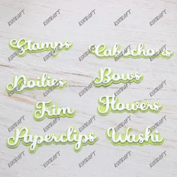 KSCRAFT New Swap Words Cutting Dies Stencils for DIY Scrapbooking Decorative Embossing DIY Paper Cards