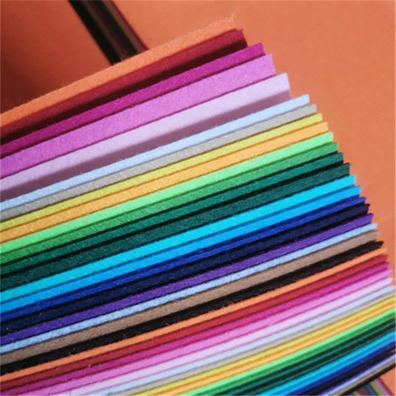 10*20*30*40cm buntes Filztuch 40 Blatt Polyester filze 1mm Vliesstoff Näh handarbeit material für hand gefertigte Spielzeug puppe