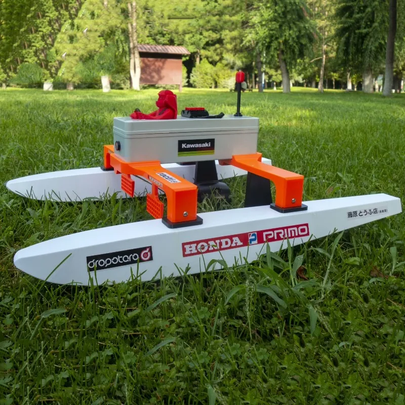 

RC Boat 60cm 3D Printed Underwater Thruster Version Rescue Remote Control Boat Dual Waterproof Brushless Motor RC Boat Boy Toy